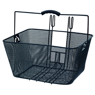 Panier avant noir pour vélo à crochets Point - #1
