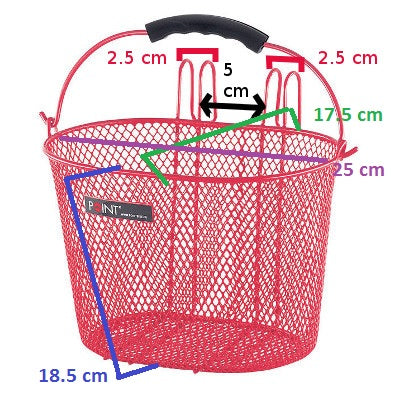 Panier avant rouge pour vélo enfant - #2
