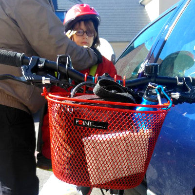 Panier avant rouge pour vélo enfant - #4