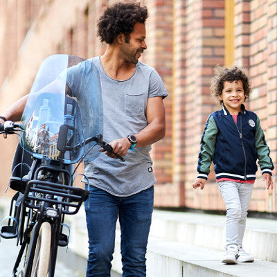 Pare-brise teinté pour siège vélo enfant Urban Iki gris - #4