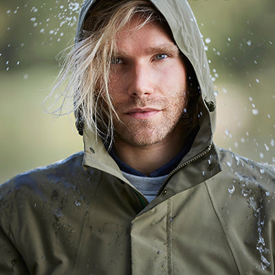 Parka de pluie vélo étanche vert olive pour hommes Mosse Basil - #6