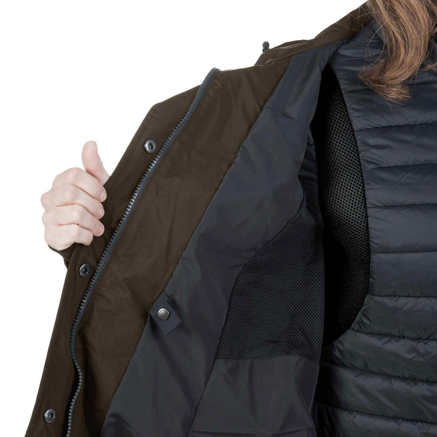 Parka vélo femme 2 en 1 Magic Lady Tucano Urbano kaki