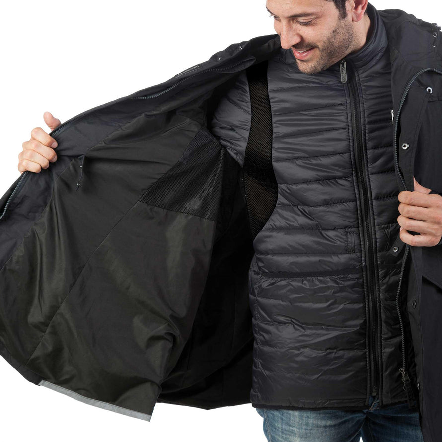 Parka vélo homme 2 en 1 Magic Tucano Urbano bleu nuit
