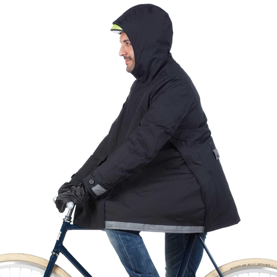 Parka vélo homme 2 en 1 Magic Tucano Urbano bleu nuit