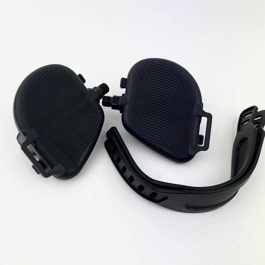 Pédales avec sangle pour vélo appartement
