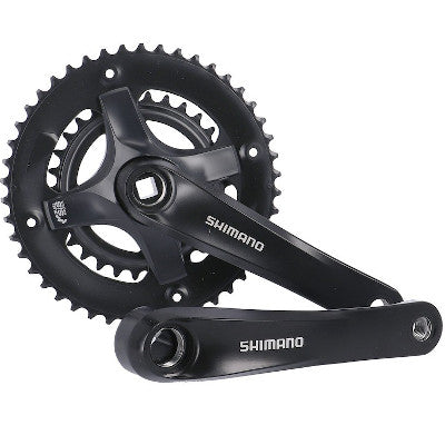 Pédalier double plateaux vélo 7/8V 30/46 dents Tourney Shimano - #1