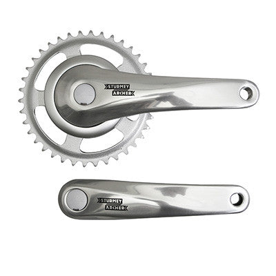 Pédalier simple 38 dents FCS600 Sturmey Archer - #2