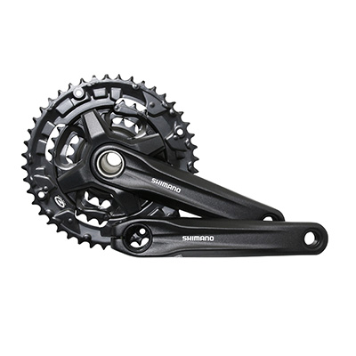 Pédalier triple plateau Shimano à axe creux MT210 44-32-22  - #1