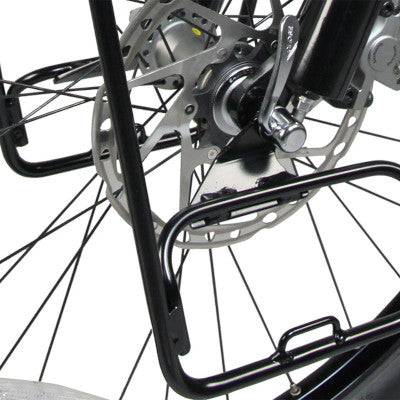 Porte-bagages avant pour vélo avec fourche suspendue Minoura - #4