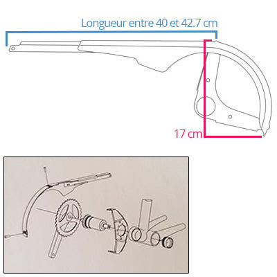 Protection chaine vélo résistant 46 et 48 dents SKS  - #4