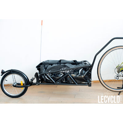Remorque de vélo mono roue sur tige de selle avec sac étanche - #4