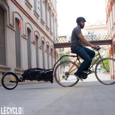 Remorque de vélo mono roue sur tige de selle avec sac étanche - #5