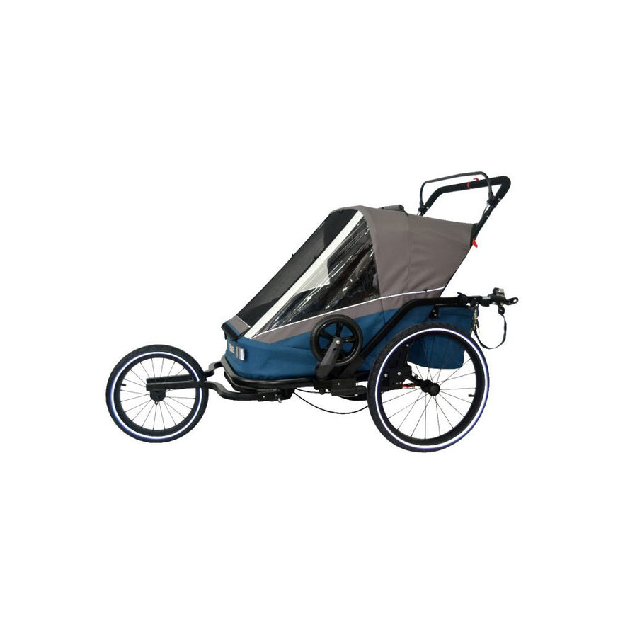 Remorque vélo enfant poussette 2 places 3-In-1 Ax.Bike - #2