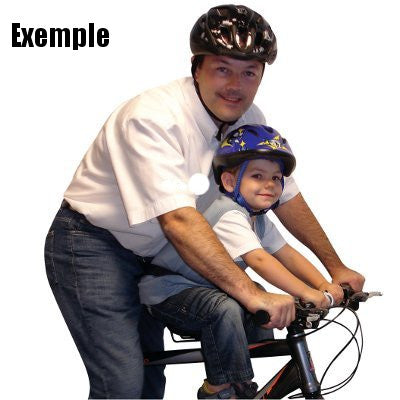 Repose pieds sur cadre vélo pour siège enfant avant - Steco - #5