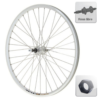 Roue de vélo arrière 26 pouces en alu à roue libre et écrou - #1