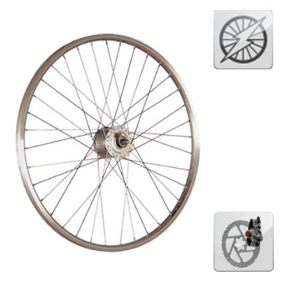 Roue dynamo de 28 pouces pour frein à disque - #1