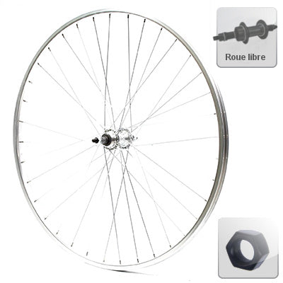 Roue vélo 28 pouces arrière axe à écrous roue libre 5-7 Vitesses - #1