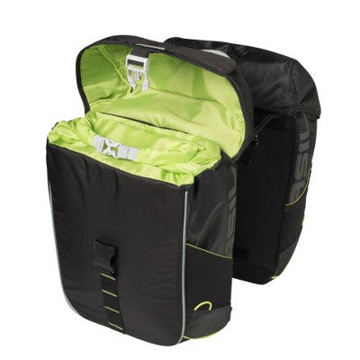 Sacoche double imperméable vélo Miles Basil noir/lime - #2