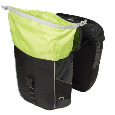 Sacoche double imperméable vélo Miles Basil noir/lime - #3