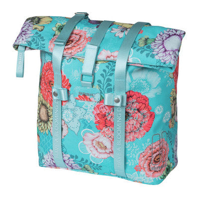Sacoche vélo arrière Shopper Basil Bloom Field bleu ciel 20L - #1