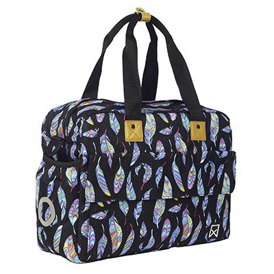 Sacoche vélo de ville aux motifs fleurs Feather Shopper Willex - #1