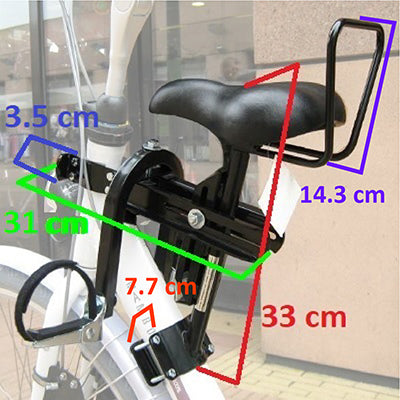 Selle de vélo enfant sur cadre et tube direction - #2