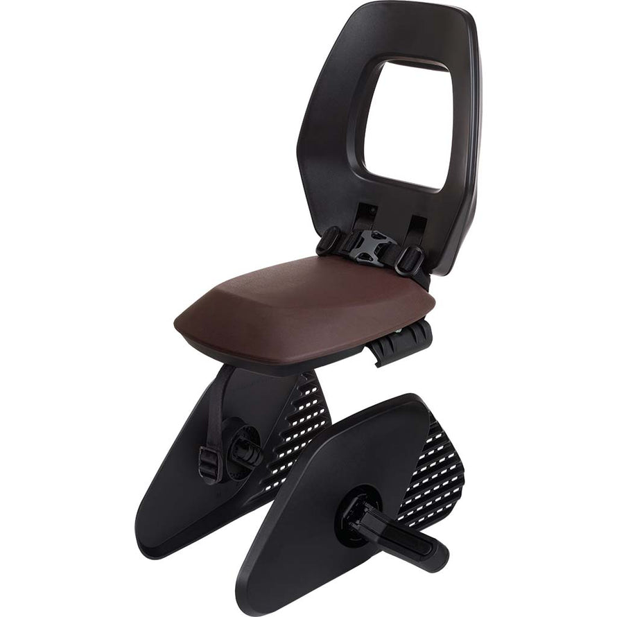 Porte-bébé arrière marron et noir vélo Bobike One Junior