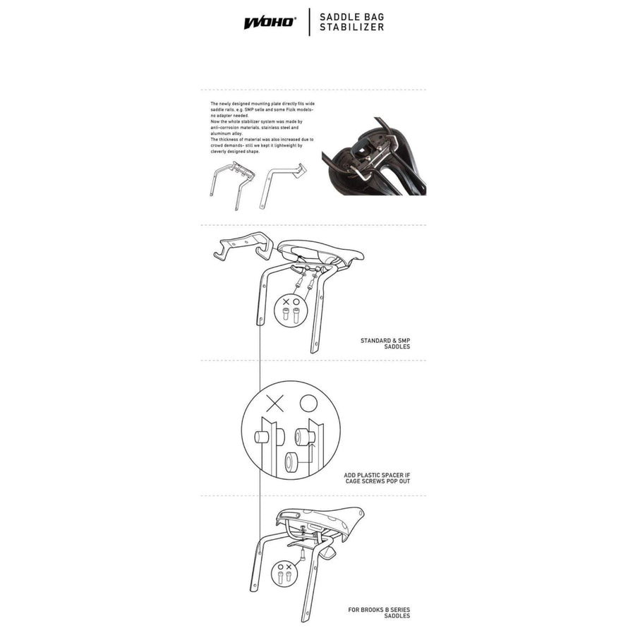 Stabilisateur Woho de sacoche de selle