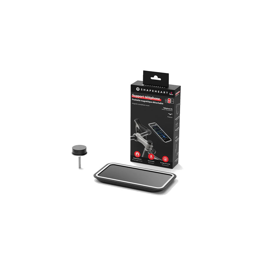 Support smartphone velo Shapeheart sur potence