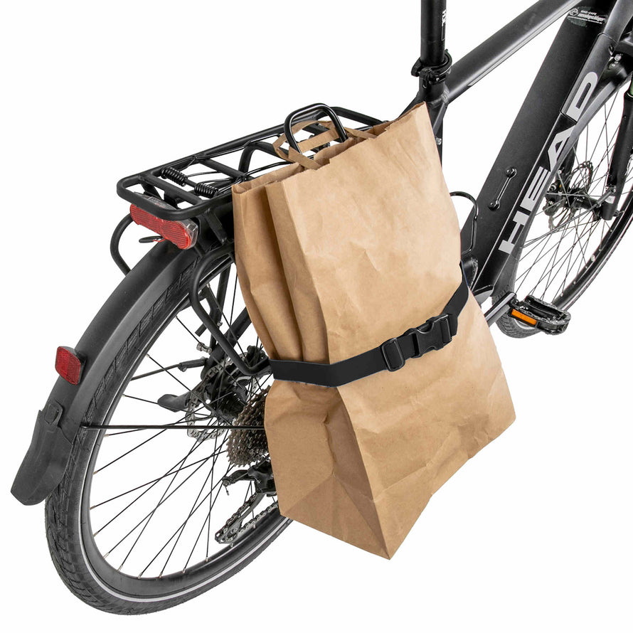 Support sur porte-bagages pour sacoche ou sac à dos