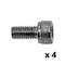 Vite M5 x 16mm inox - Par 4